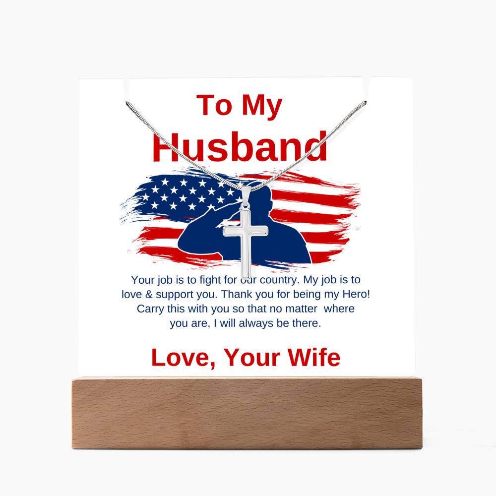 Keepsake Acrylic Bundle β To My Husband, Military Gift