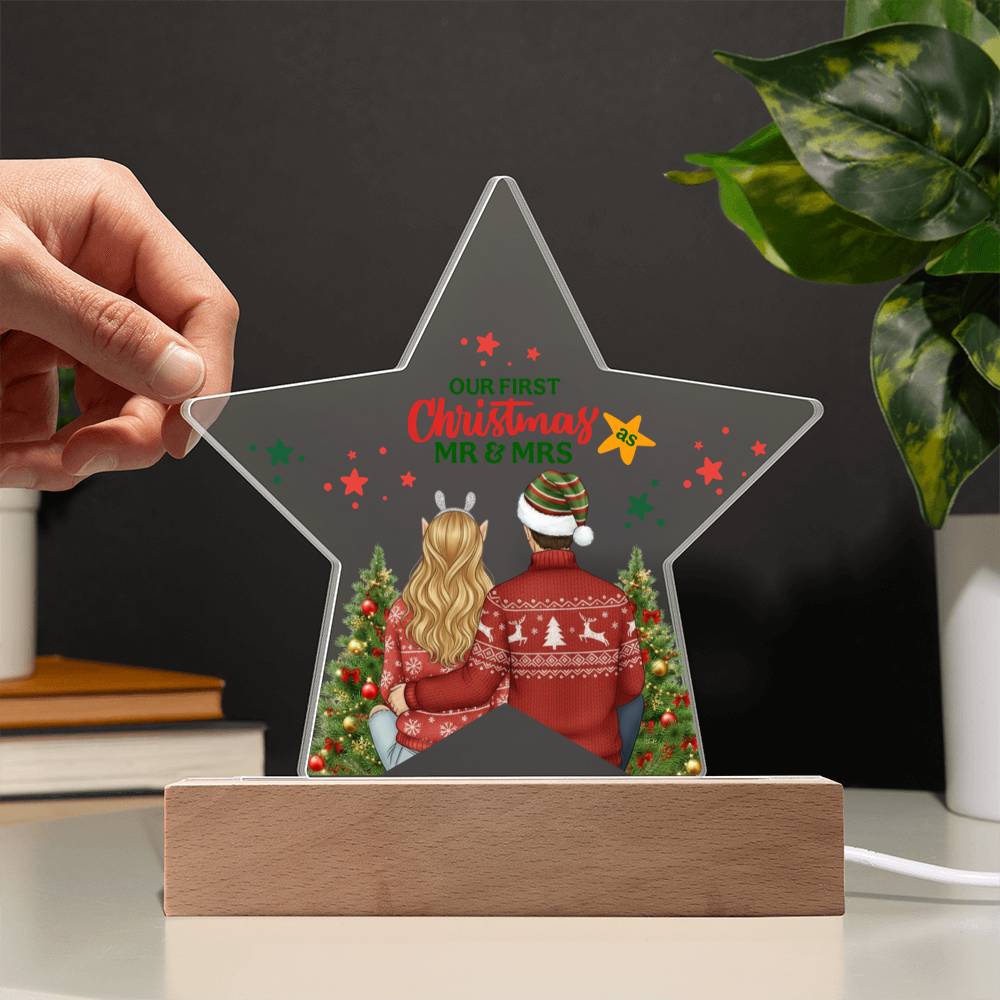 Our First Christmas Acrylic Star Ornament