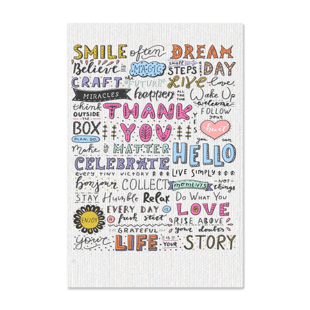 High Gloss Metal Art Print – Smile, Believe, Inspirational Wall Art