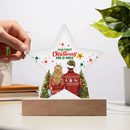 Our First Christmas Acrylic Star Ornament