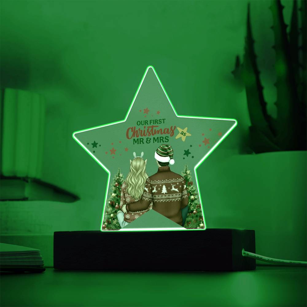 Our First Christmas Acrylic Star Ornament