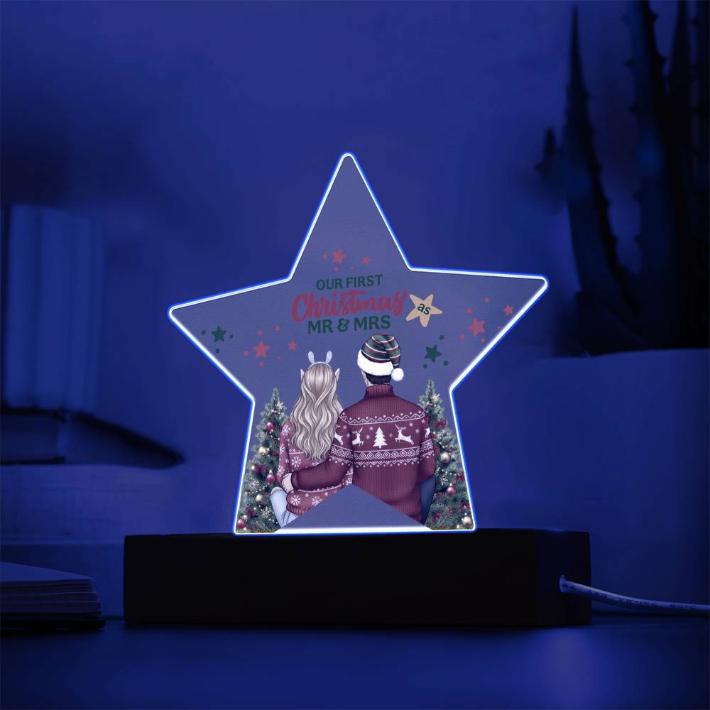 Our First Christmas Acrylic Star Ornament