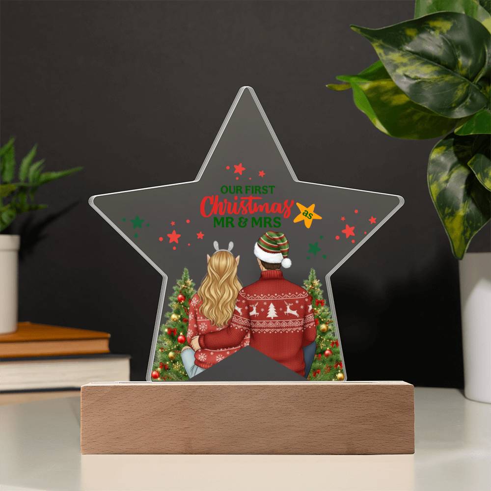 Our First Christmas Acrylic Star Ornament