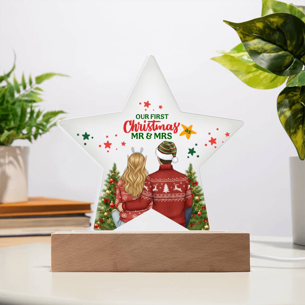 Our First Christmas Acrylic Star Ornament