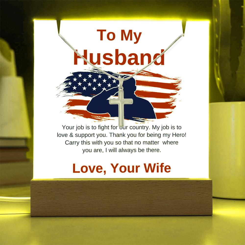 Keepsake Acrylic Bundle – To My Husband, Military Gift