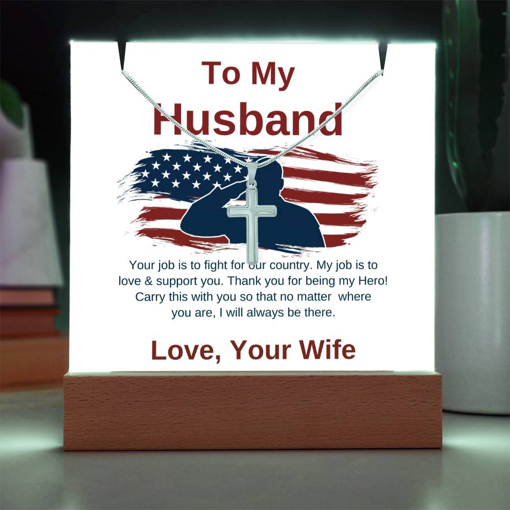 Keepsake Acrylic Bundle – To My Husband, Military Gift