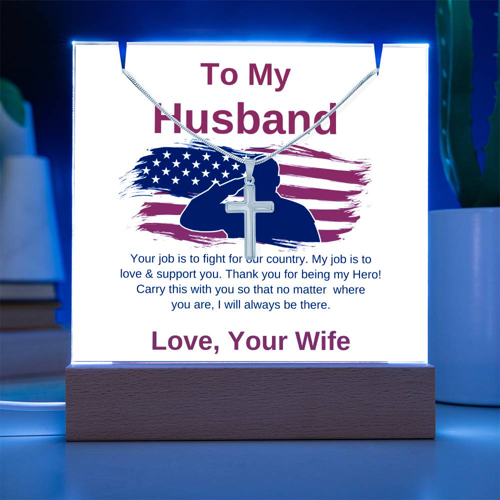 Keepsake Acrylic Bundle – To My Husband, Military Gift