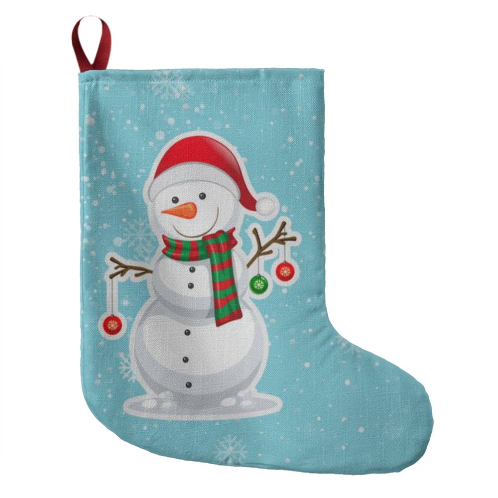 Giant Holiday Stocking – Snowman Design, Christmas Decor
