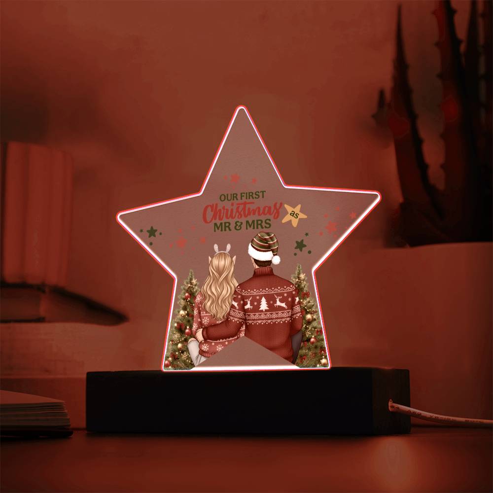 Our First Christmas Acrylic Star Ornament