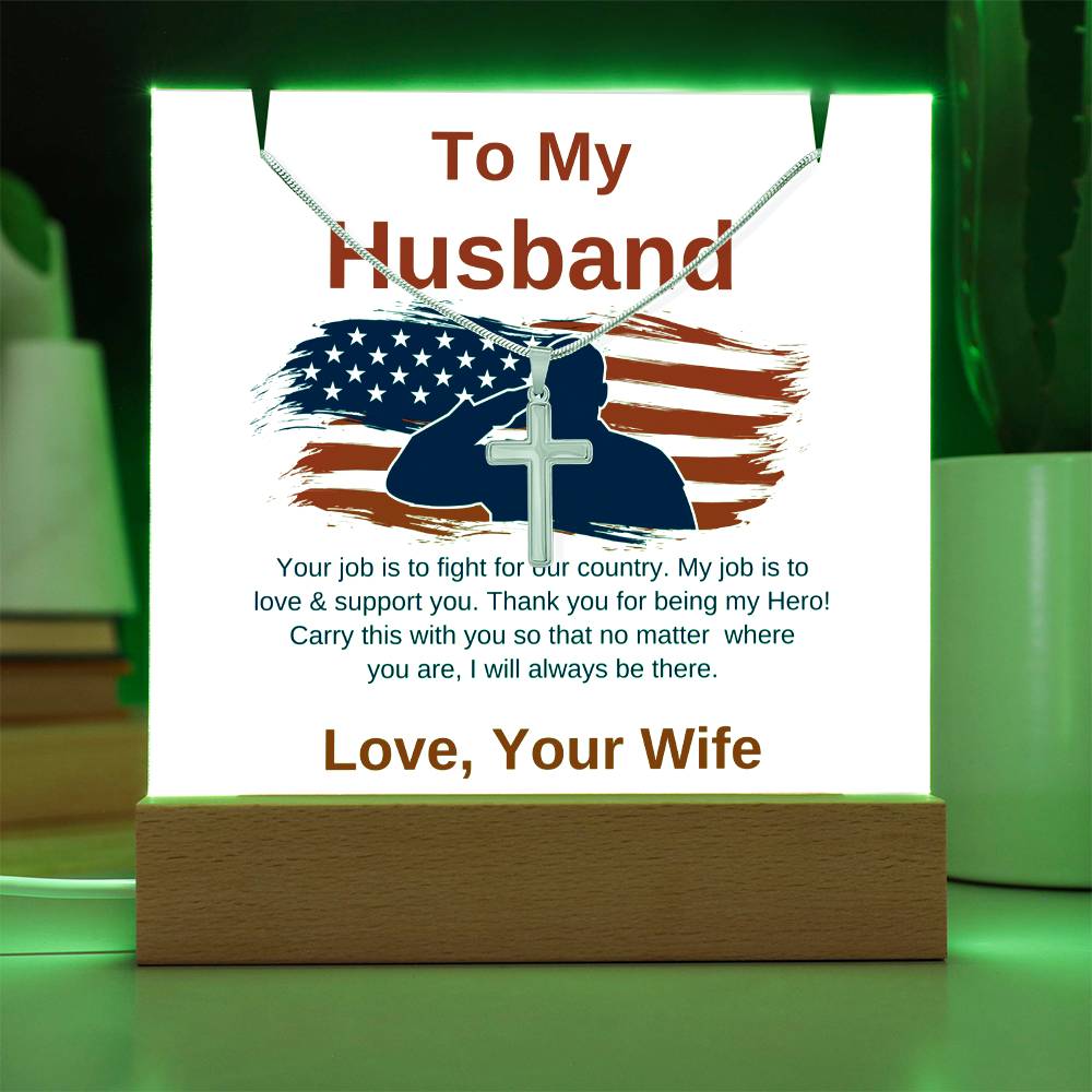 Keepsake Acrylic Bundle – To My Husband, Military Gift