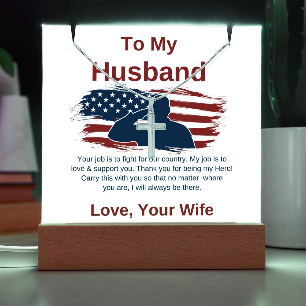 Keepsake Acrylic Bundle – To My Husband, Military Gift