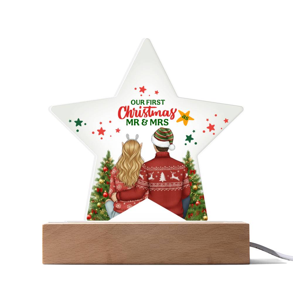 Our First Christmas Acrylic Star Ornament