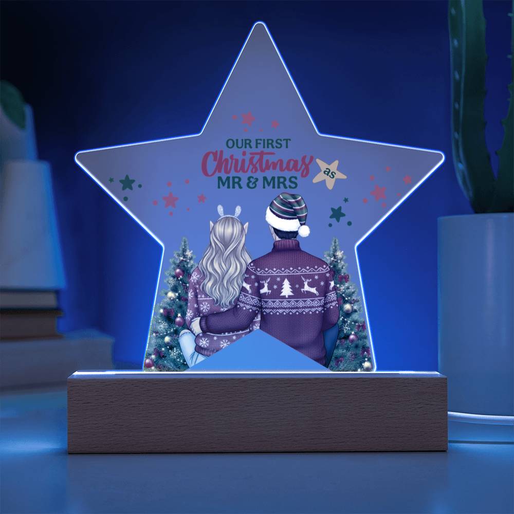 Our First Christmas Acrylic Star Ornament