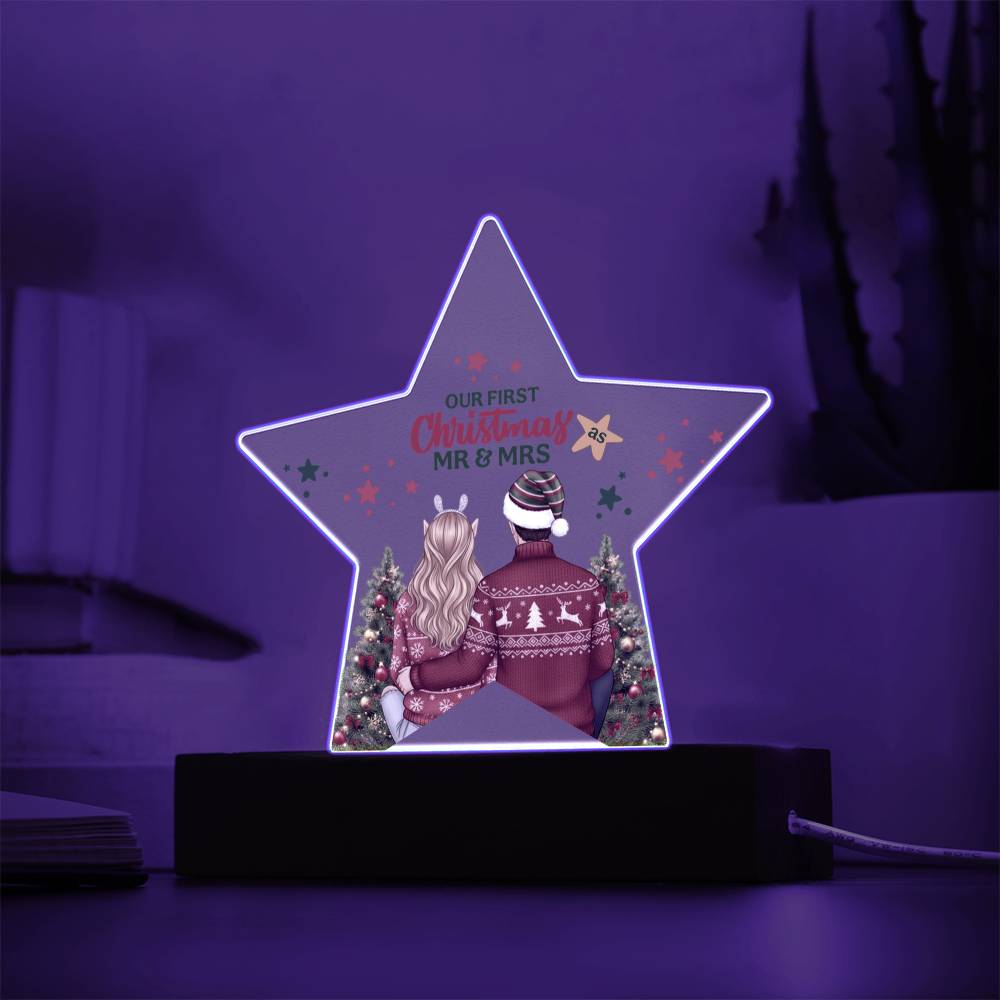 Our First Christmas Acrylic Star Ornament