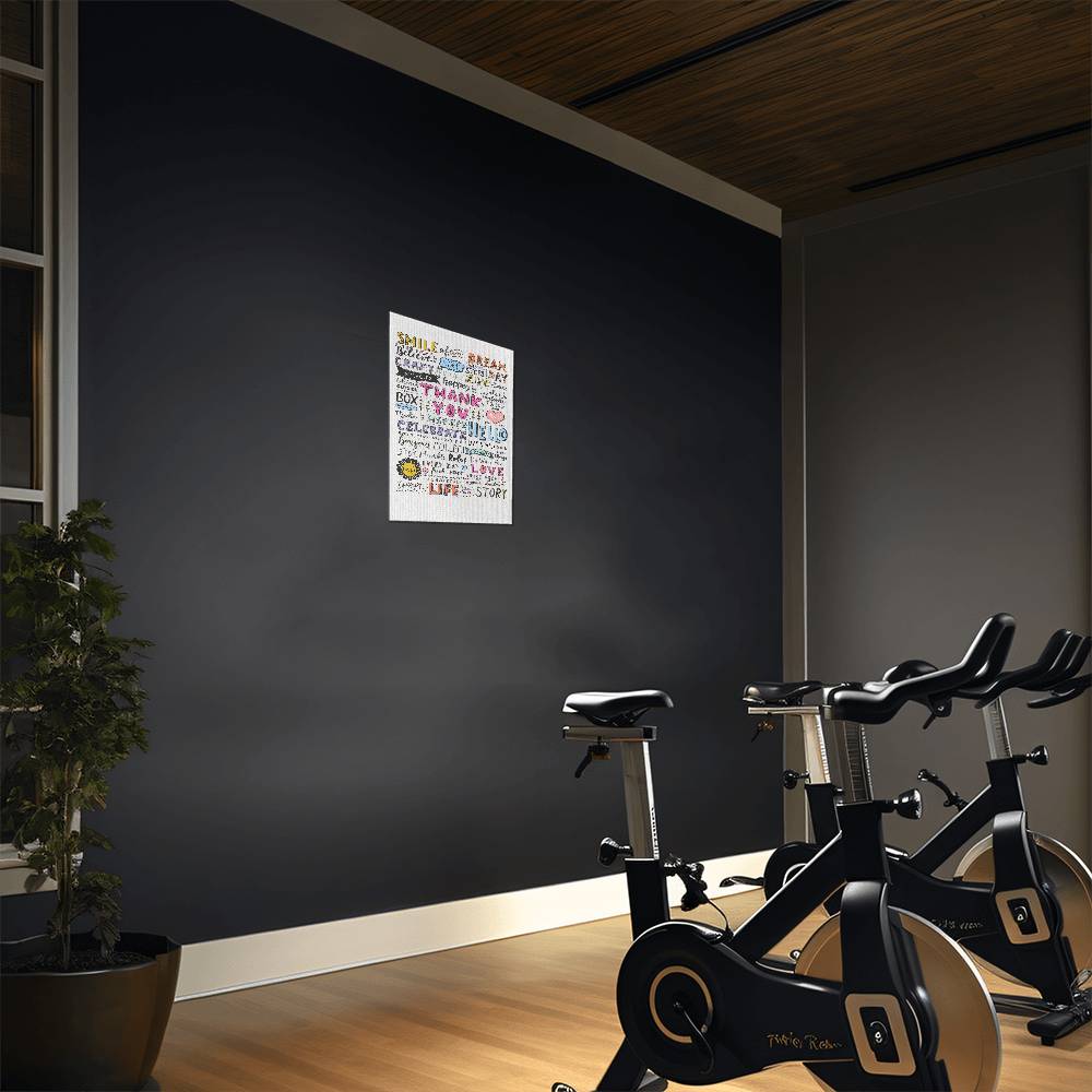 High Gloss Metal Art Print – Smile, Believe, Inspirational Wall Art