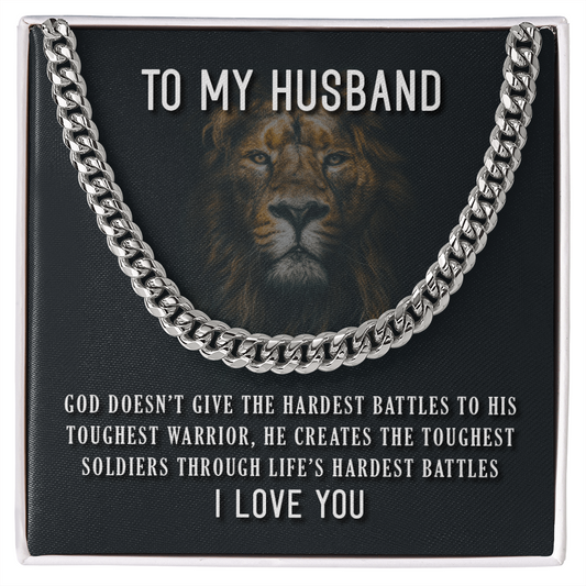 To My Husband – Cuban Link Chain
