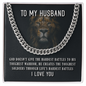 To My Husband – Cuban Link Chain