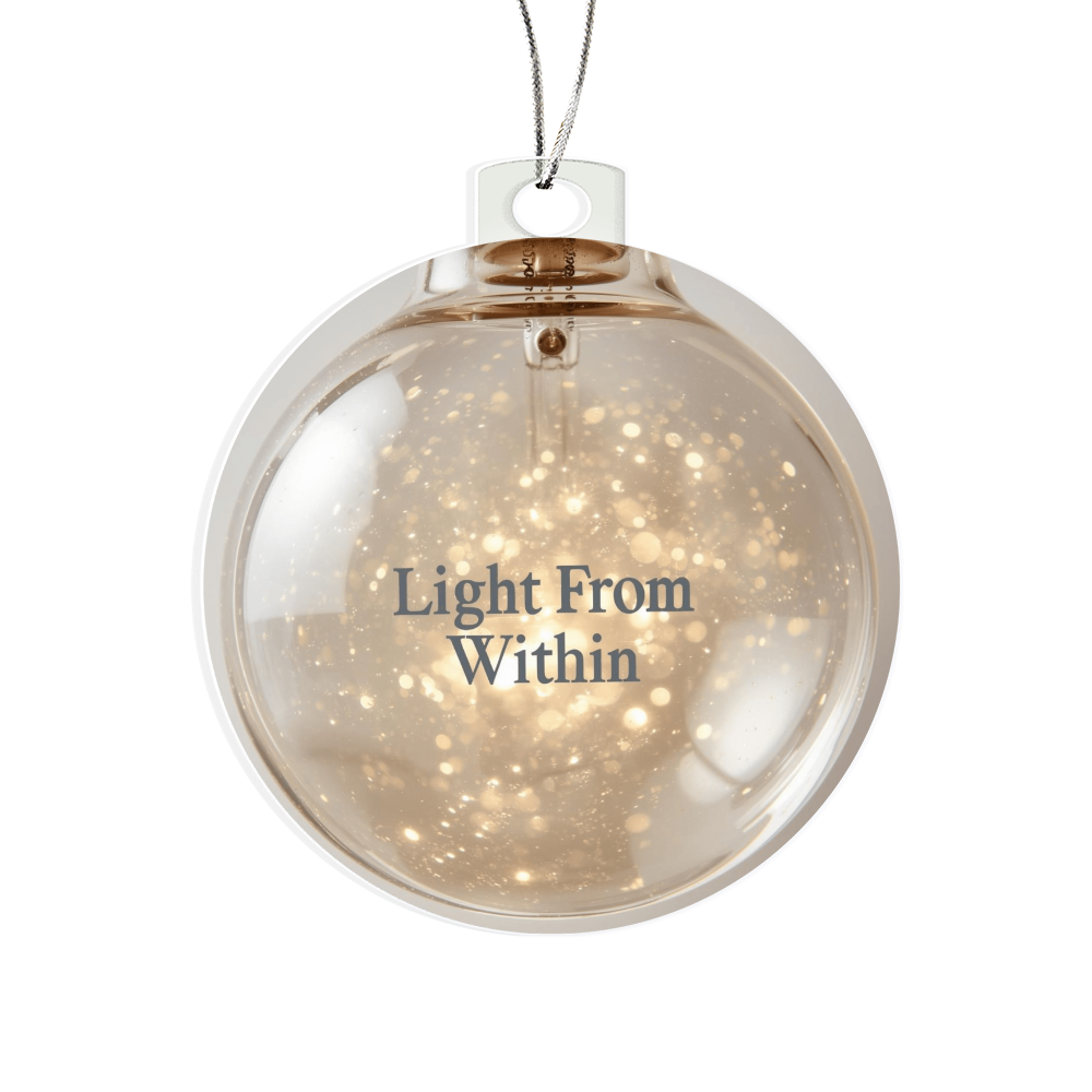 Acrylic Bulb Ornament – “Light From Within”