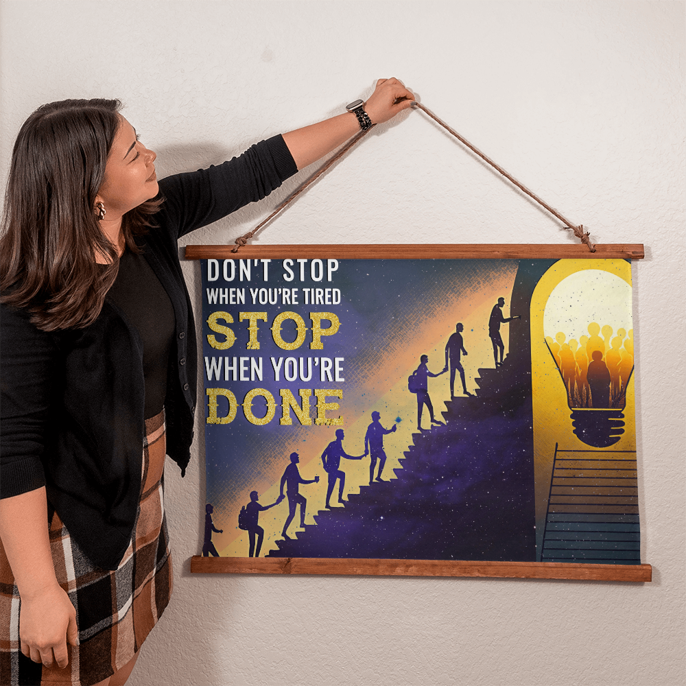 Wood Framed Wall Tapestry