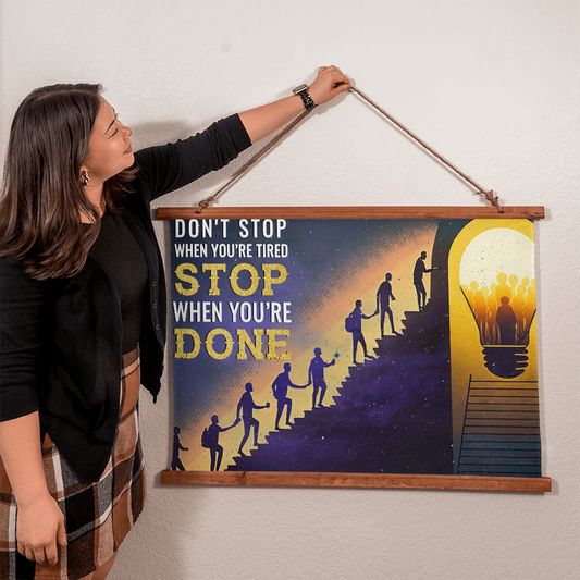 Wood Framed Wall Tapestry