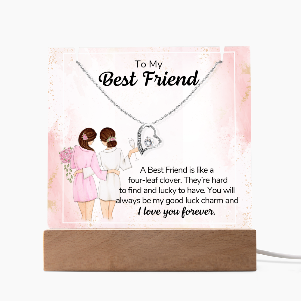 To My Friend – Keepsake Acrylic Forever Love Necklace