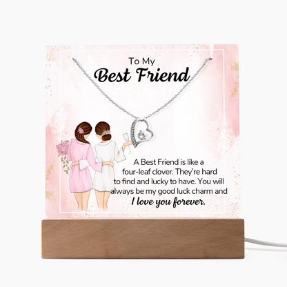To My Friend – Keepsake Acrylic Forever Love Necklace