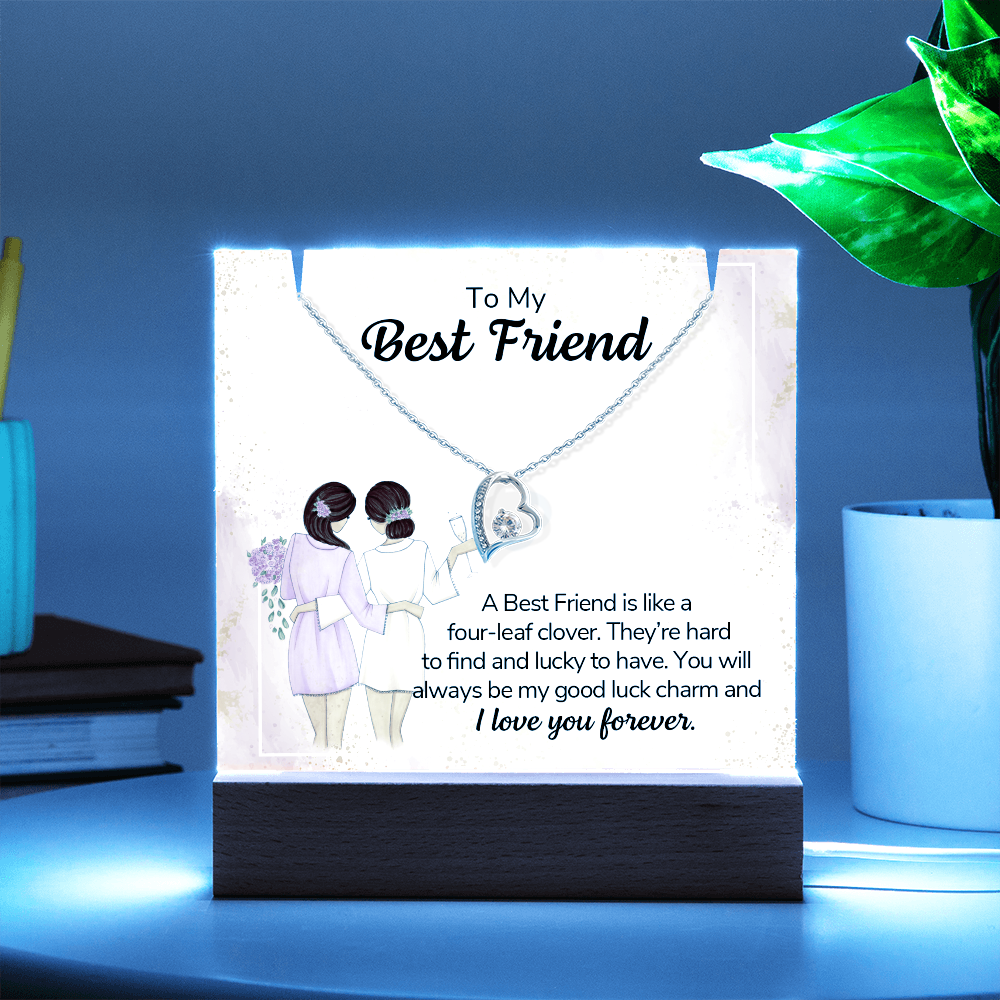 To My Friend – Keepsake Acrylic Forever Love Necklace