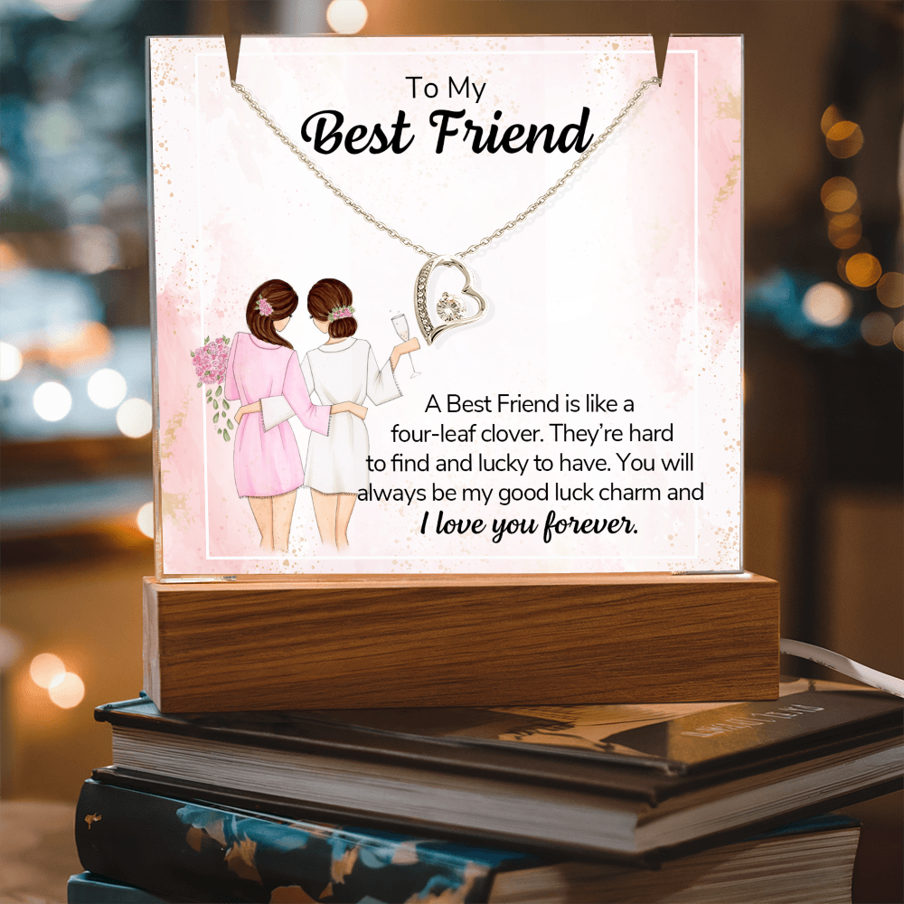 To My Friend – Keepsake Acrylic Forever Love Necklace