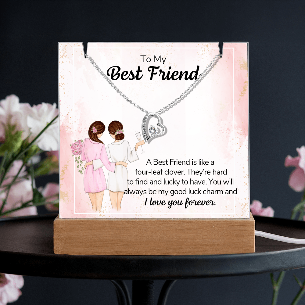 To My Friend – Keepsake Acrylic Forever Love Necklace