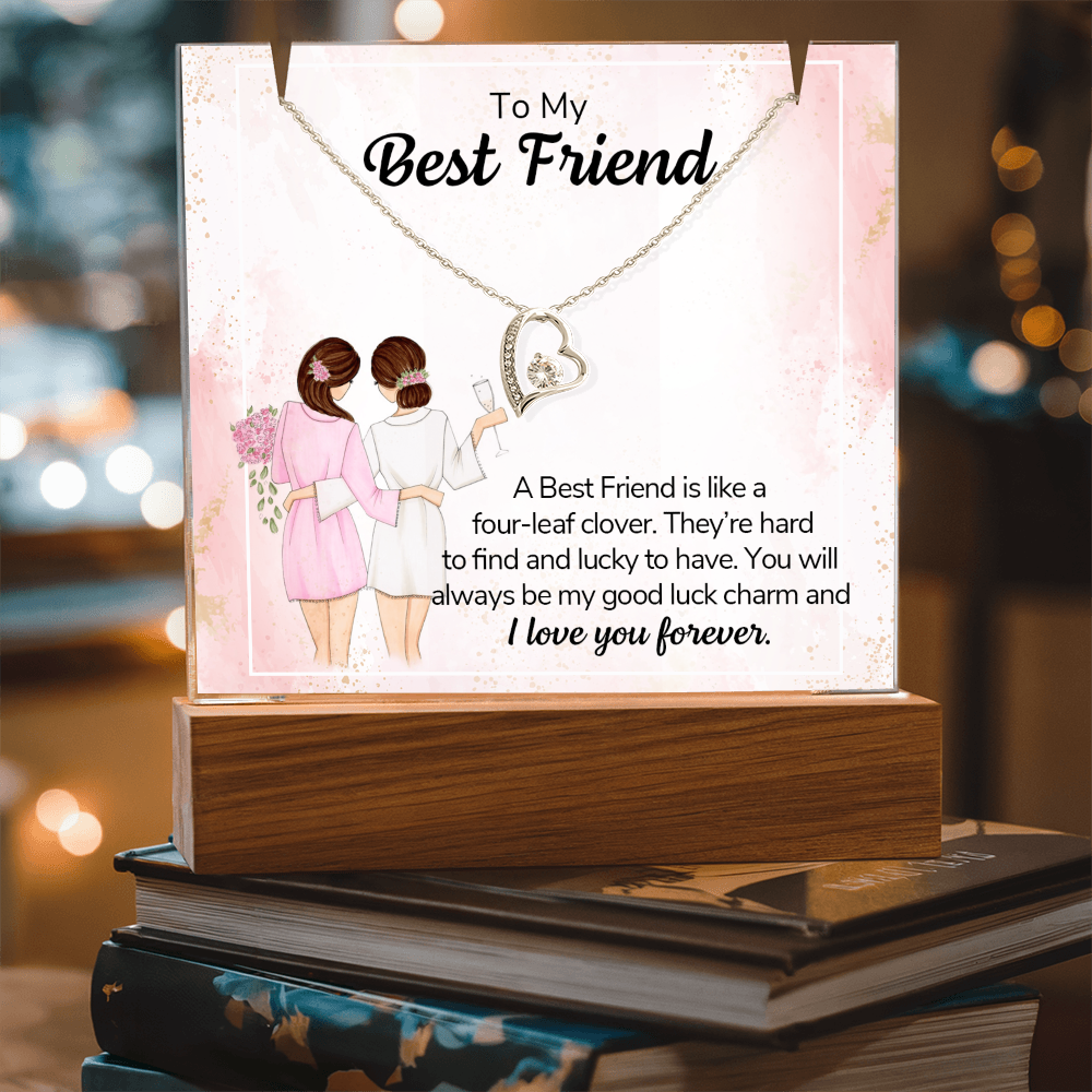 To My Friend – Keepsake Acrylic Forever Love Necklace