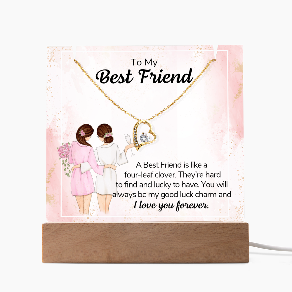 To My Friend – Keepsake Acrylic Forever Love Necklace