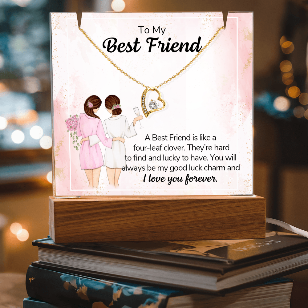 To My Friend – Keepsake Acrylic Forever Love Necklace