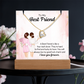 To My Friend – Keepsake Acrylic Forever Love Necklace