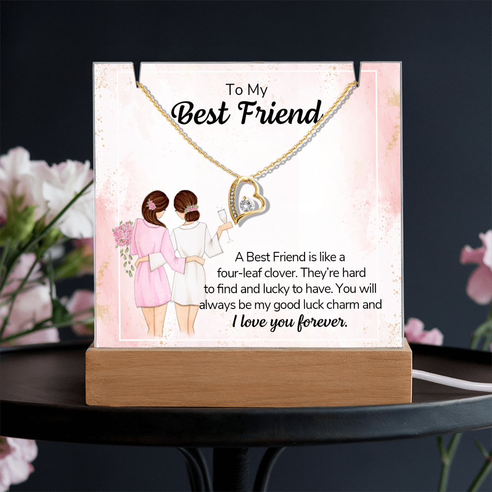 To My Friend – Keepsake Acrylic Forever Love Necklace