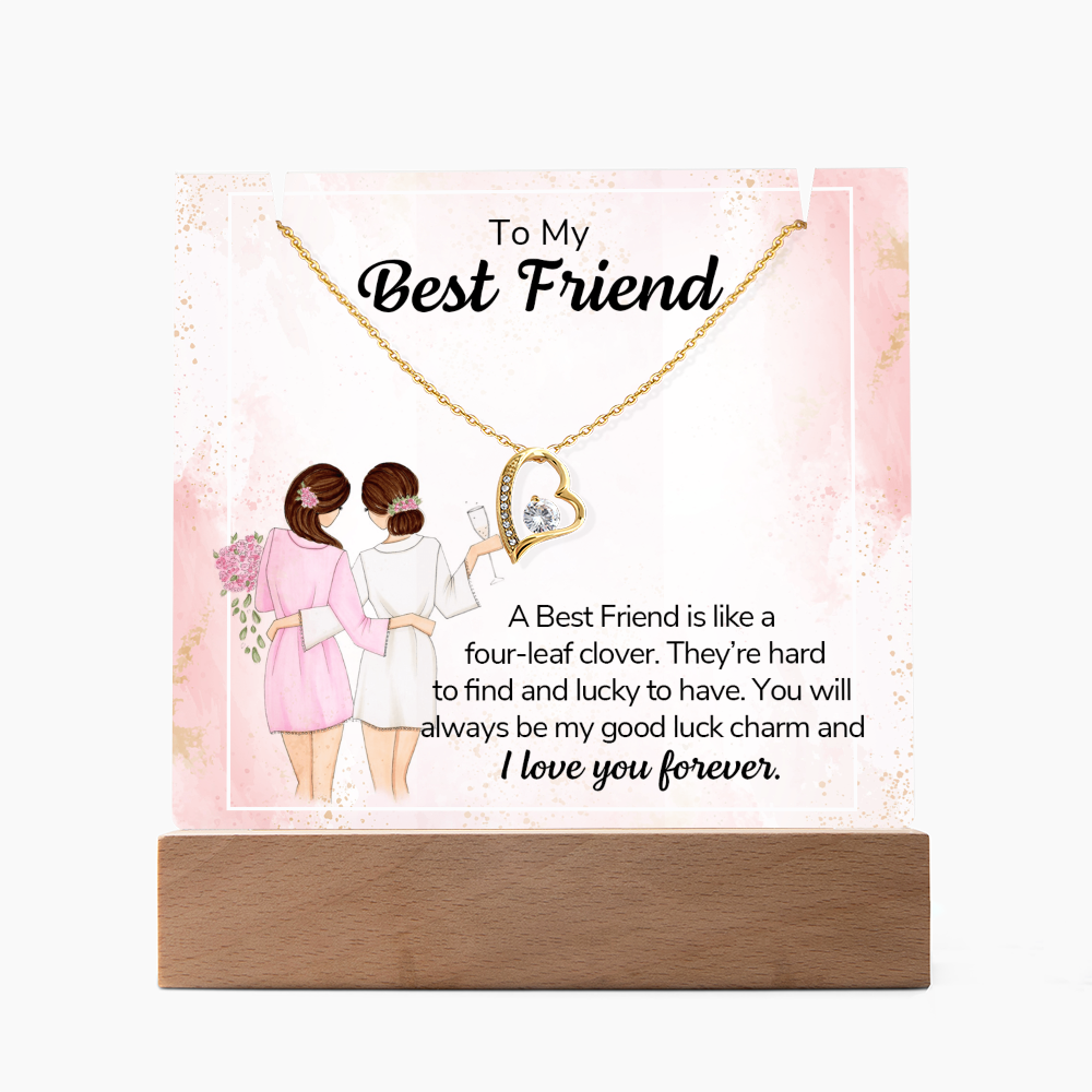 To My Friend – Keepsake Acrylic Forever Love Necklace