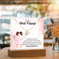 To My Friend – Keepsake Acrylic Forever Love Necklace