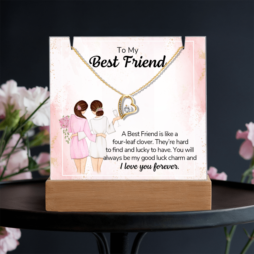 To My Friend – Keepsake Acrylic Forever Love Necklace