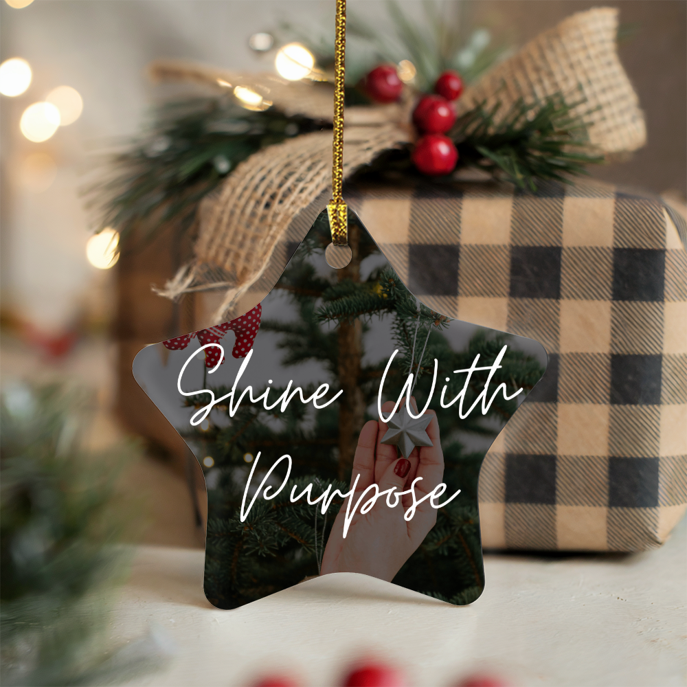 Gloss Star Ornament – “Shine With Purpose”
