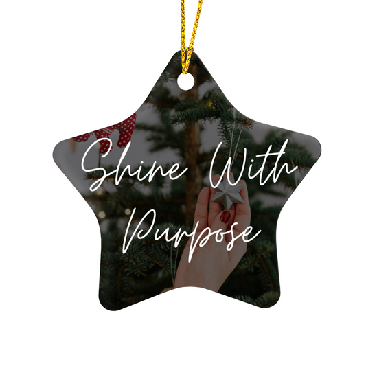 Gloss Star Ornament – “Shine With Purpose”
