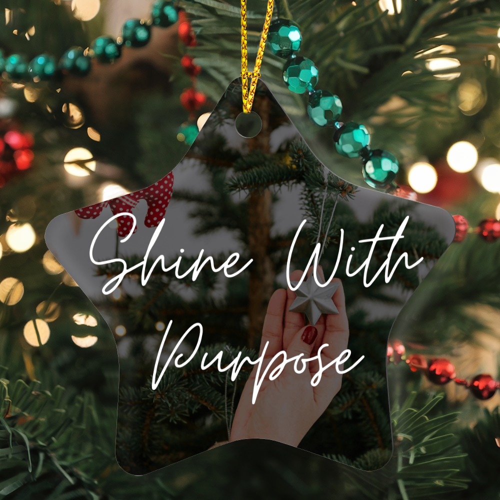 Gloss Star Ornament – “Shine With Purpose”