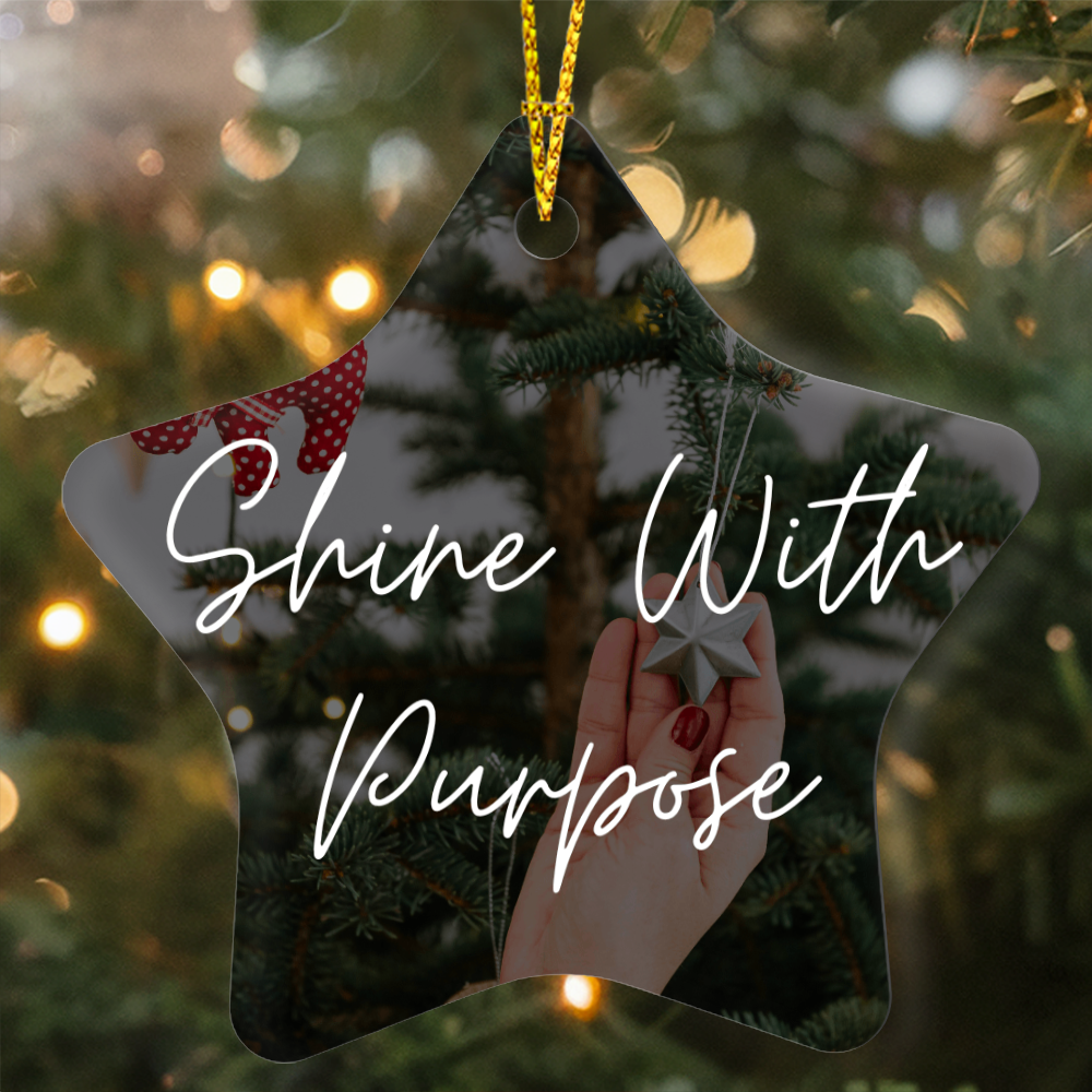 Gloss Star Ornament – “Shine With Purpose”