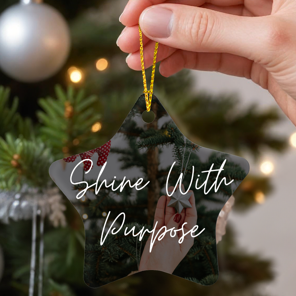 Gloss Star Ornament – “Shine With Purpose”