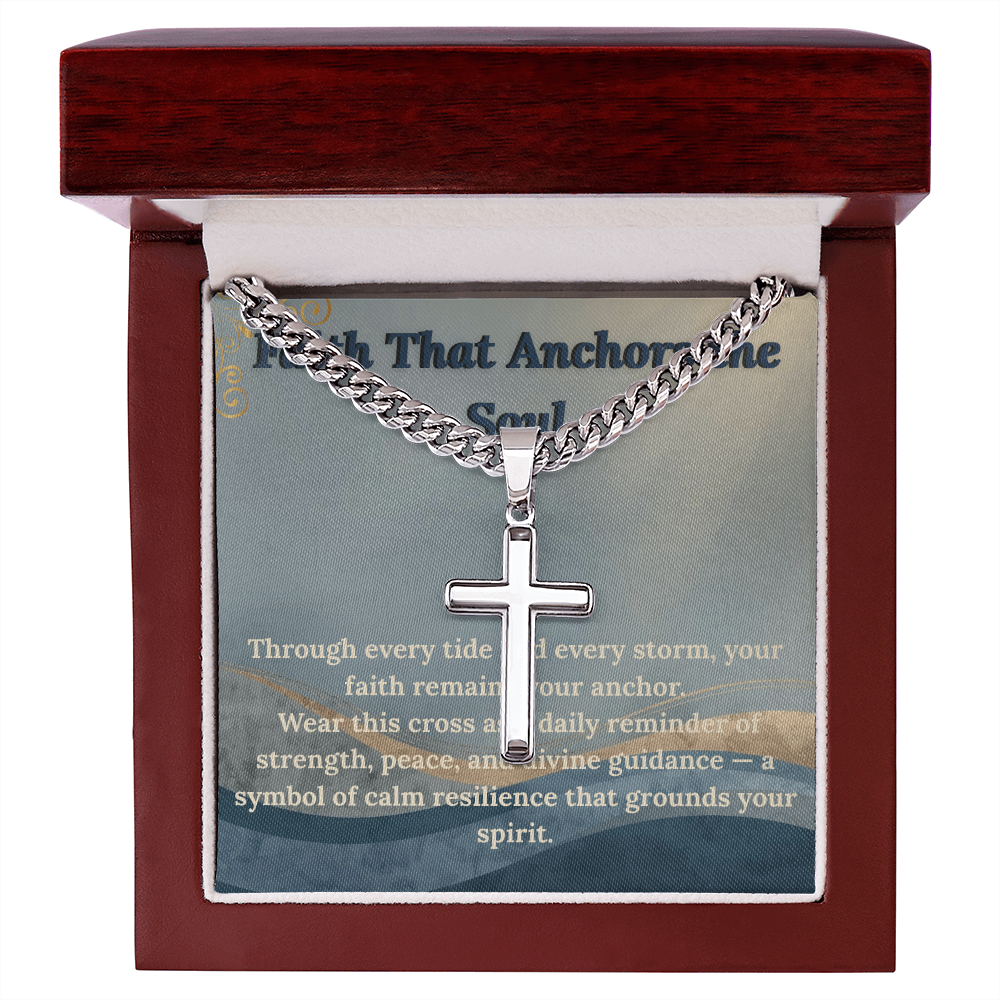 Faith Anchor Cross Necklace