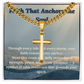 Faith Anchor Cross Necklace