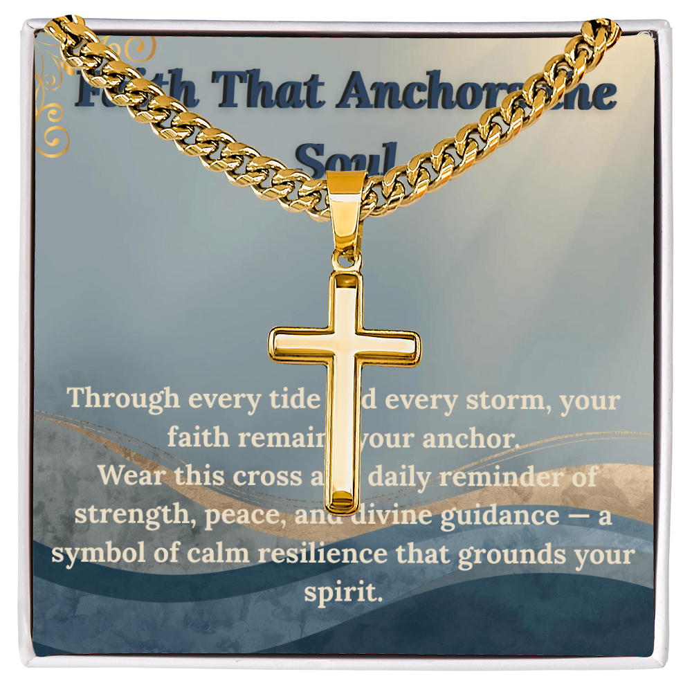Faith Anchor Cross Necklace