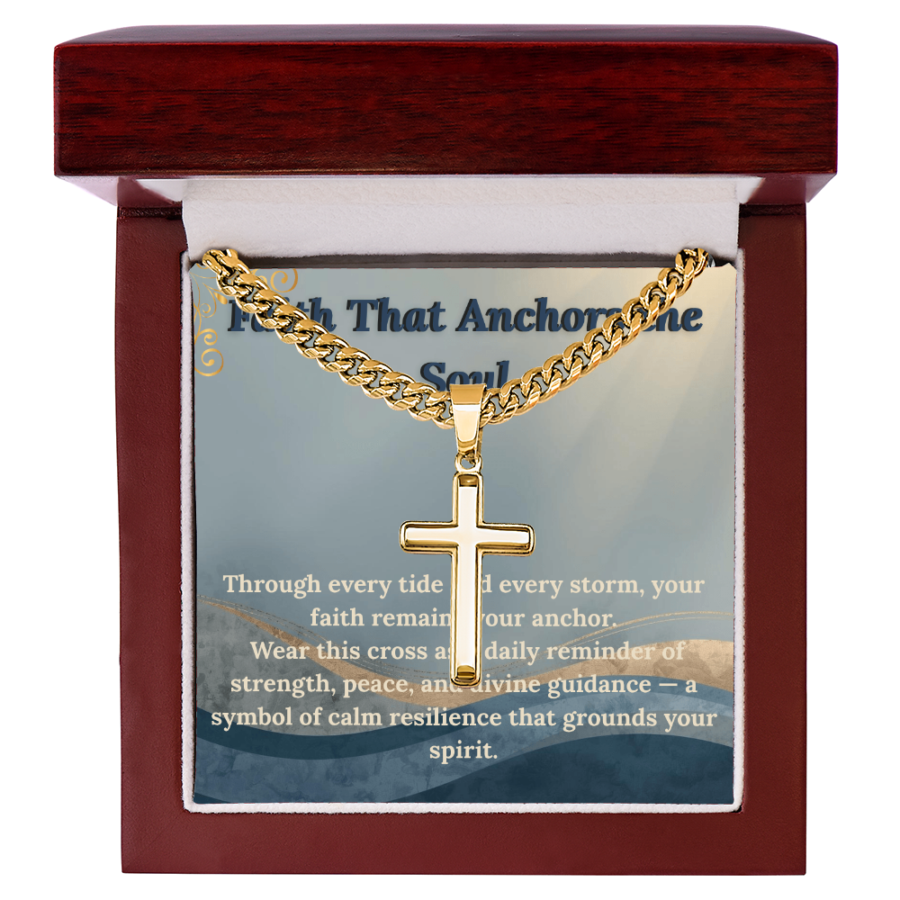 Faith Anchor Cross Necklace