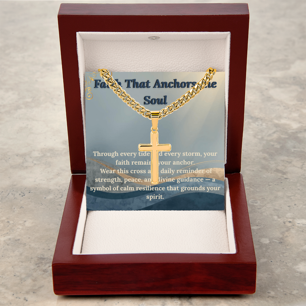 Faith Anchor Cross Necklace