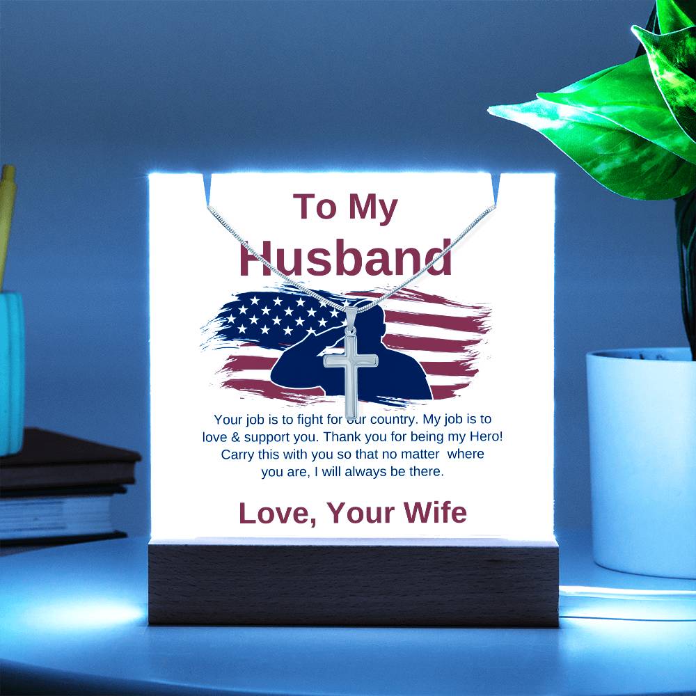 Keepsake Acrylic Bundle – To My Husband, Military Gift