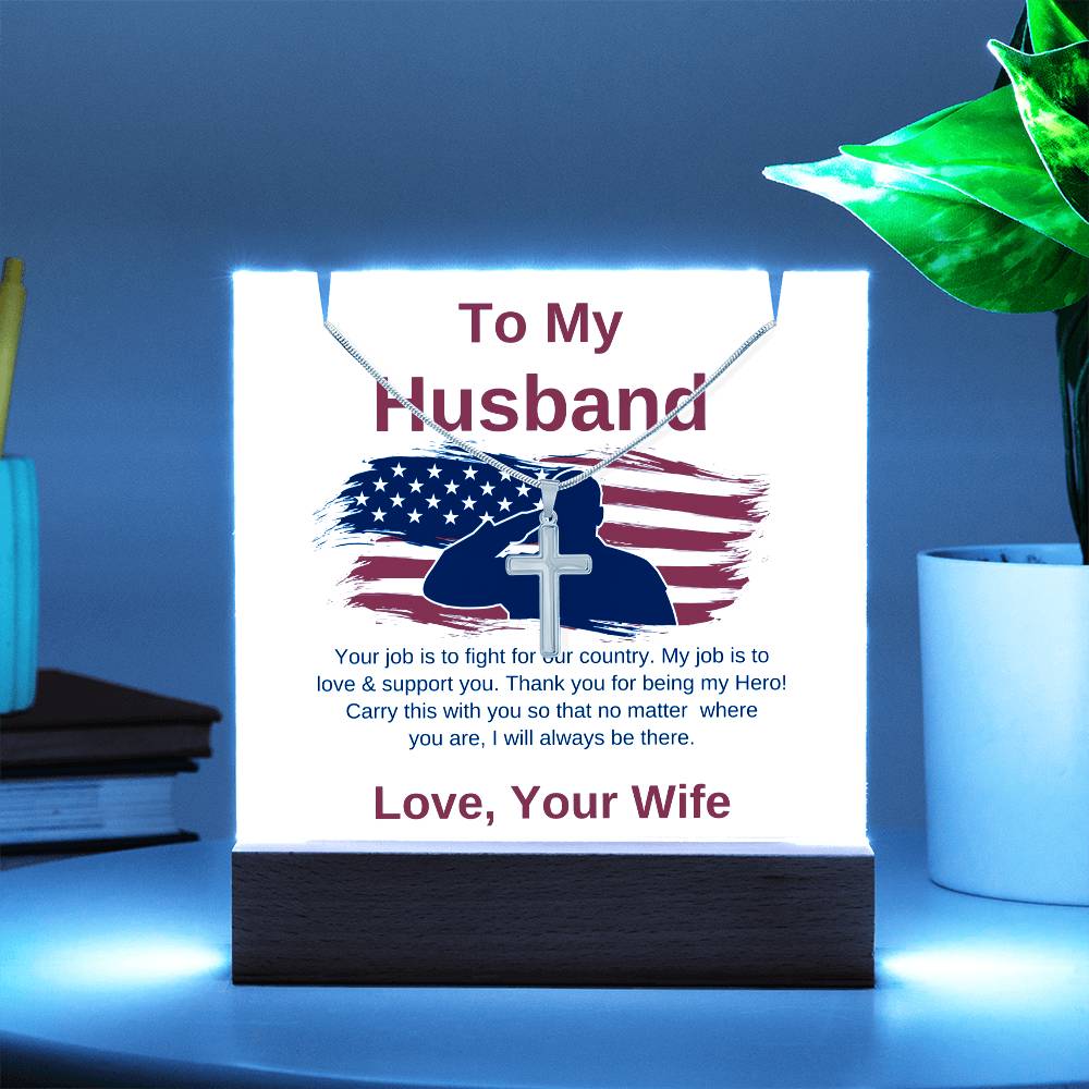 Keepsake Acrylic Bundle – To My Husband, Military Gift