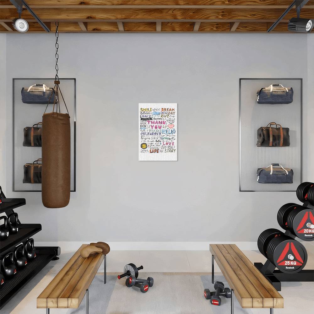 High Gloss Metal Art Print – Smile, Believe, Inspirational Wall Art